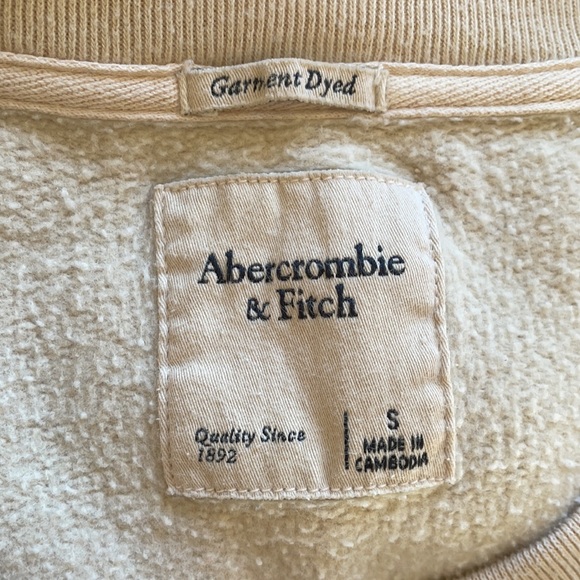 Abercrombie & Fitch Tan and Brown Dyed Soft Pullover - Picture 6 of 10